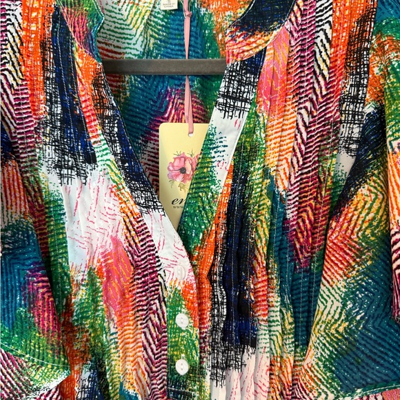 Entro// Multicolor Abstract Top - Picture 2 of 3